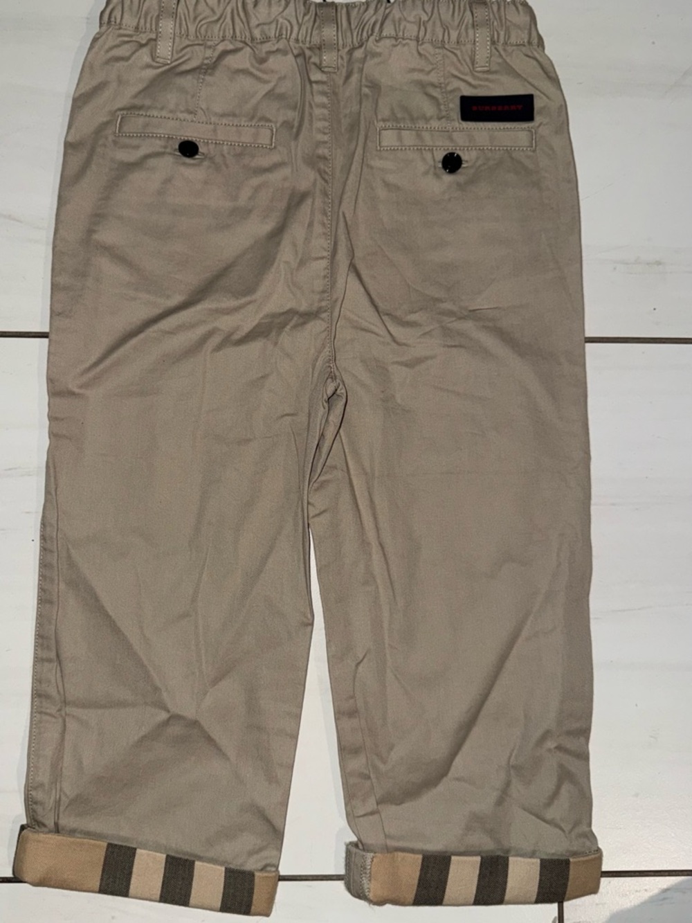 Boys Burberry Khaki Pants
